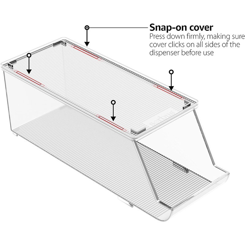 Sorbus Refrigerator Storage Fridge/Freezer Drawer Organizers & Reviews